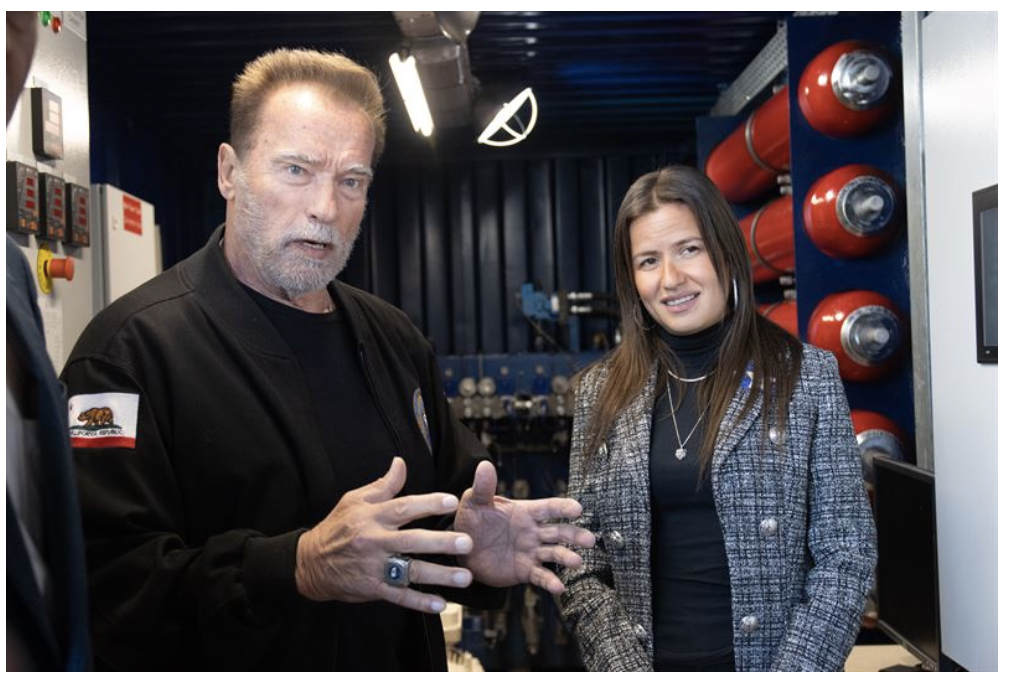 Arnold Schwarzenegger Meets Eco Wave Power's CEO Inna Braverman and Tours Nation’s First-Ever Onshore Wave Energy Location in Los Angeles